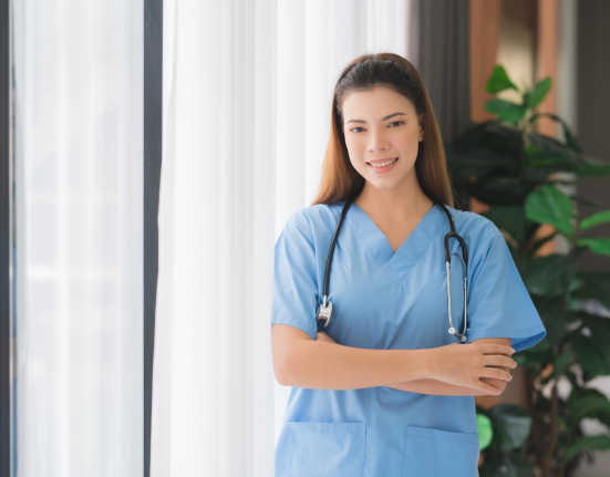 Asian Beautiful Nurse or Caregiver